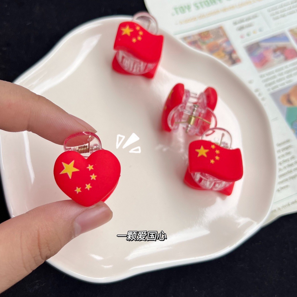 Set 3 kẹp tóc xinh xắn hình đỏ rực rỡ cho bé gái hottrend (C8)