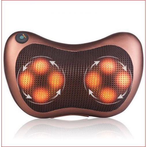 Gối massage cổ hồng ngoại 8 bi, máy massage cổ vai gáy Nhật Bản