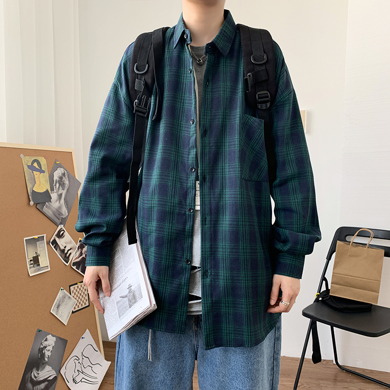 Áo Sơ Mi Ca Rô Dài Tay Thời Trang Dành Cho Nam (4 Màu M-3Xl)