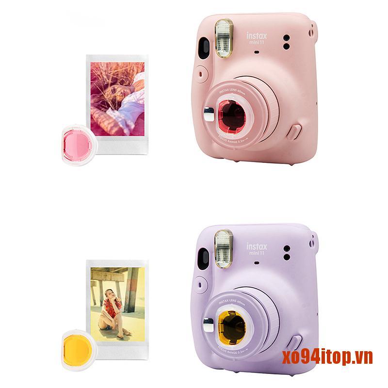 Bộ 4 Kính Lọc Nhiều Màu Sắc Mini 11 Polaroid Cho Máy Ảnh