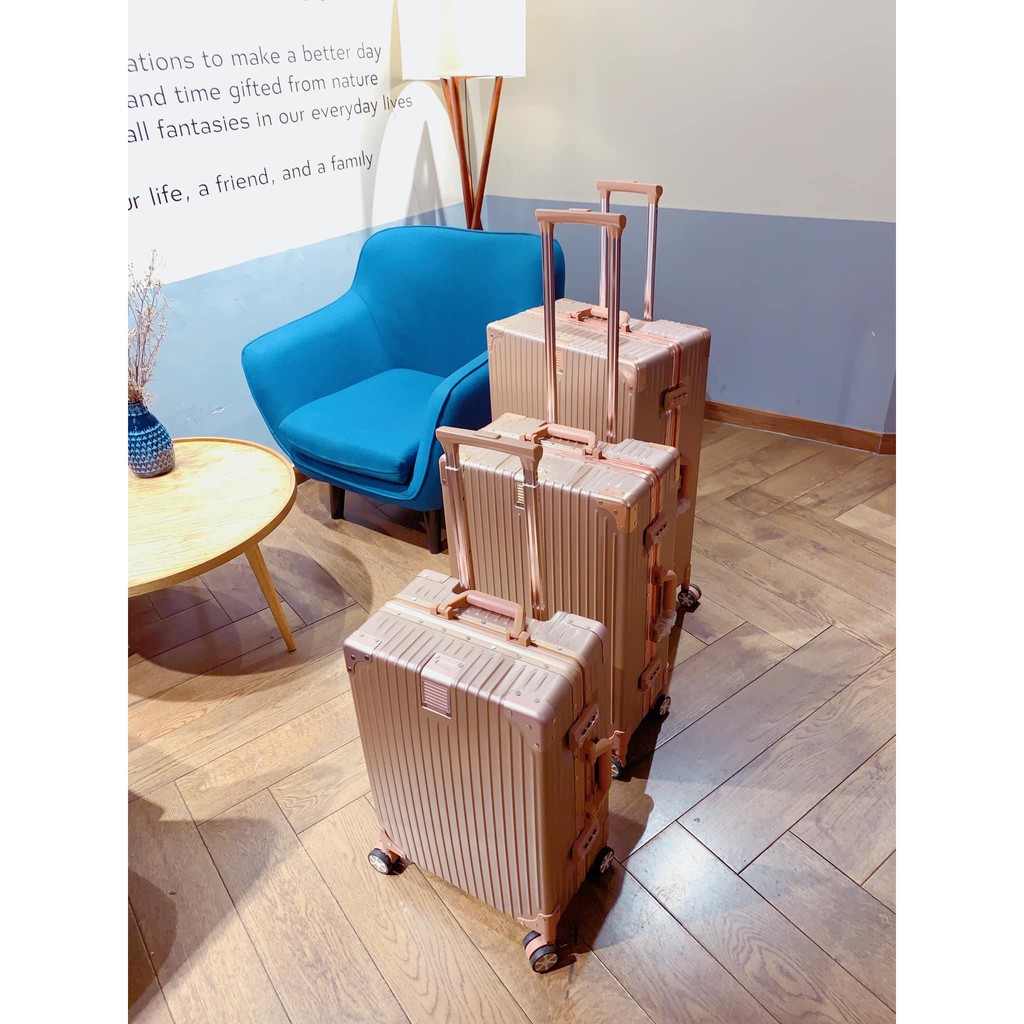 Vali khung nhôm Rio kéo du lịch KHUNG NHÔM CHỐNG BỂ VỠ- CHỐNG RẠCH MÓC- CHỐNG XƯỚC SIZE20/24/29