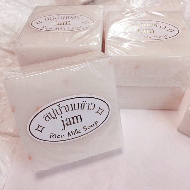 🥰Xà phong cám gạo Jam rice milk soap rửa mặt và toàn thân(SRMHHG,5.A5)