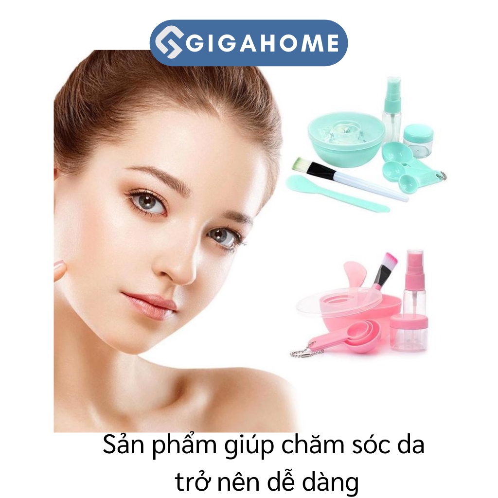 Bộ Trộn Mặt Nạ 9 Món GIGAHOME Gồm Chén, Que Trộn, Cọ, Thìa Đong, Chai Chiết Mỹ Phẩm 6279