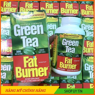 [HANG_MY] Giảm cân trà xanh Green Tea Fat Burner 200 viên [CHINH_HIEU]