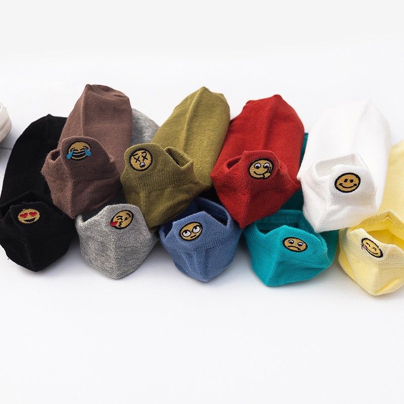 Vớ cotton cao cổ in họa tiết dễ thương dành cho cả nam và nữ
