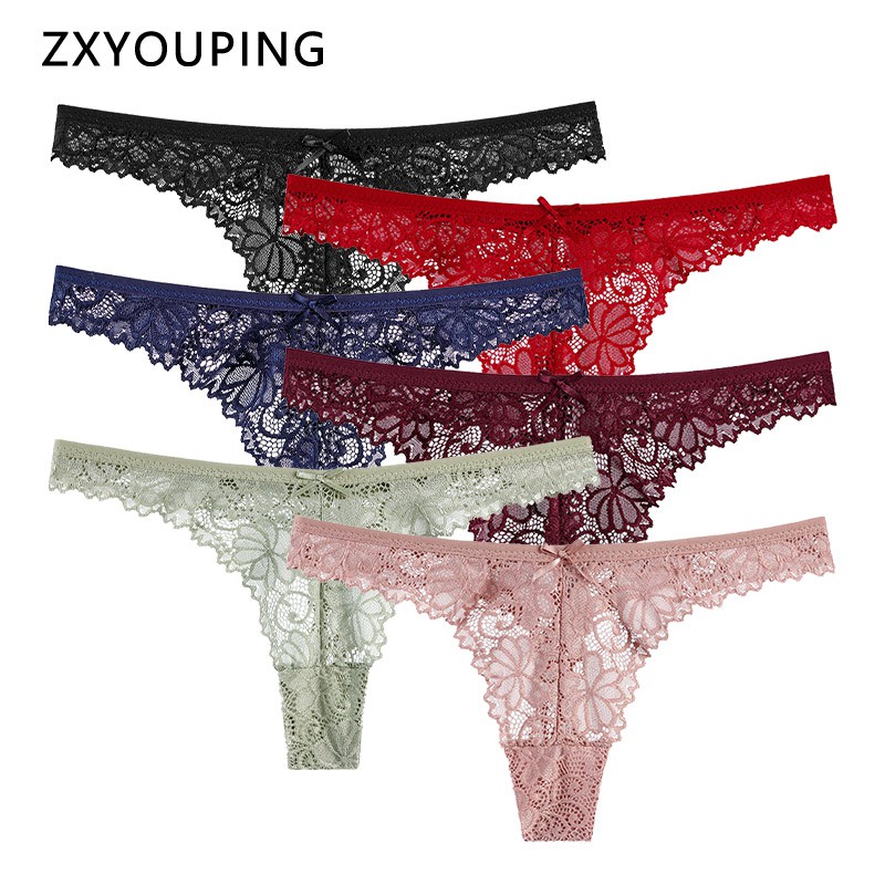 AOFEIQIKE Quần Lót Phối Ren Mềm Mại Quyến Rũ Size S-Xxl Cho Nữ