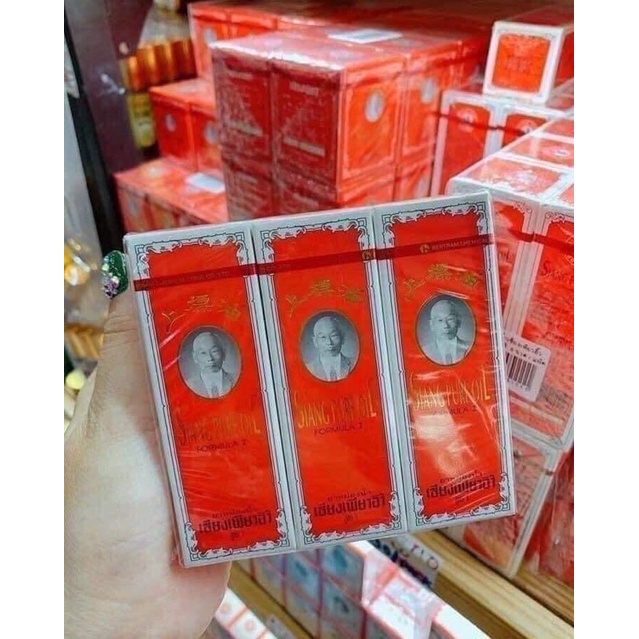 Combo 6 lọ dầu ông gia đỏ 25cc thái lan