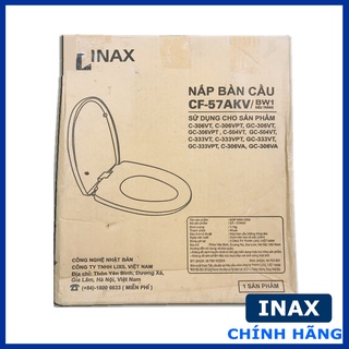 Nắp bồn cầu Inax CF57 chính hãng, thay thế cầu C-306, C-504, C-333