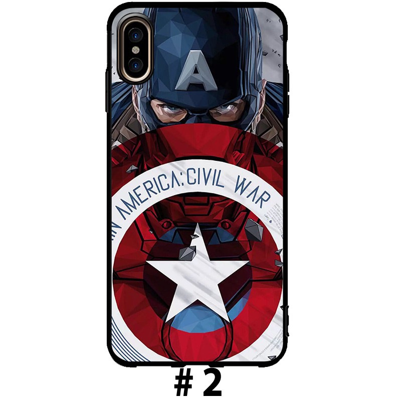 Ốp lưng silicon TPU cho Xiaomi Redmi 5 6 Xiaomi note 6 7 Xiaomi Mi 8 9 Xiaomi Mi Mix 3 Pocophone F1 Marvel