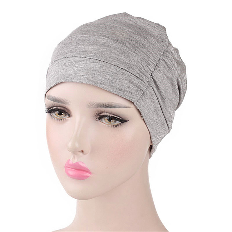 Women India Hat Muslim Ruffle Cancer Chemo Hat Beanie Scarf Turban Head Wrap Cap