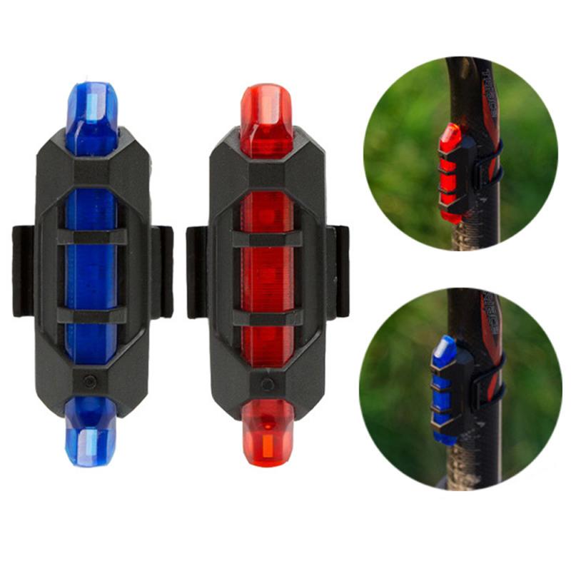 Đèn cảnh báo an toàn chống thấm nước USB có thể sạc lại xe đạp leo núi ̂ Đèn đuôi xe đạp
