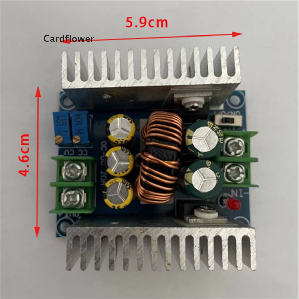 Bộ mạch hạ áp Cardflower DC-DC 20A 300W chuyên dụng