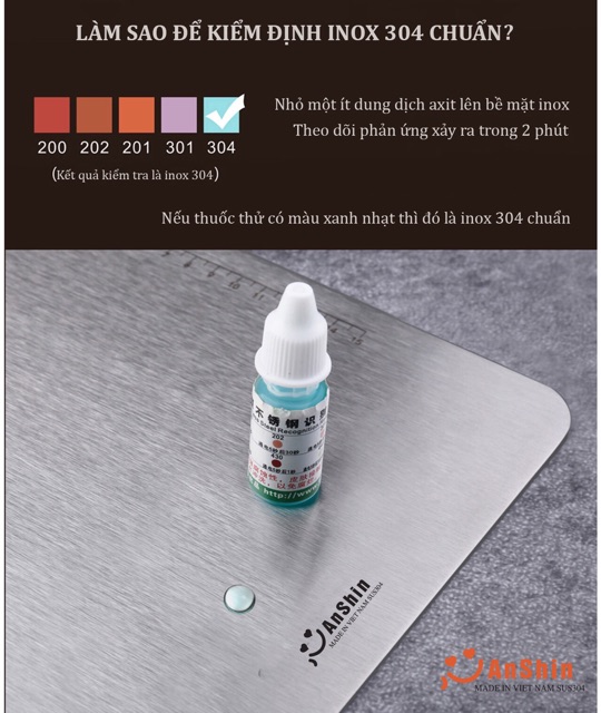 Thớt inox 304, thớt Anshin hàng Việt Nam | BigBuy360 - bigbuy360.vn