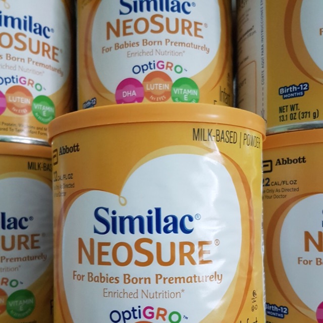 SỮA SIMILAC NEOSURE XÁCH TAY CỦA MỸ