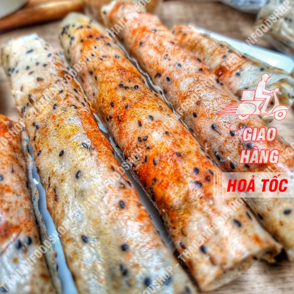 Bánh Tráng Cuộn Chà Bông Hành Phi Mắm Ruốc 10 Cuộn