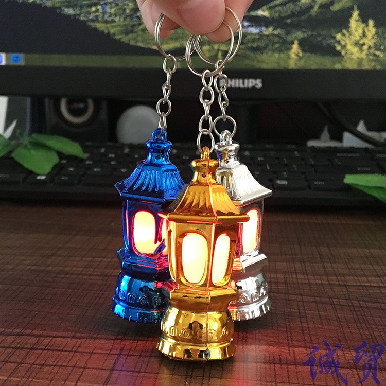 Móc khóa gắn đèn LED phong cách Ả Rập độc đáo