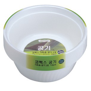 Bát nhựa Komax (10 chiếc/bịch), Nhựa PP chịu nhiệt độ cao, xuất xứ Hàn Quốc