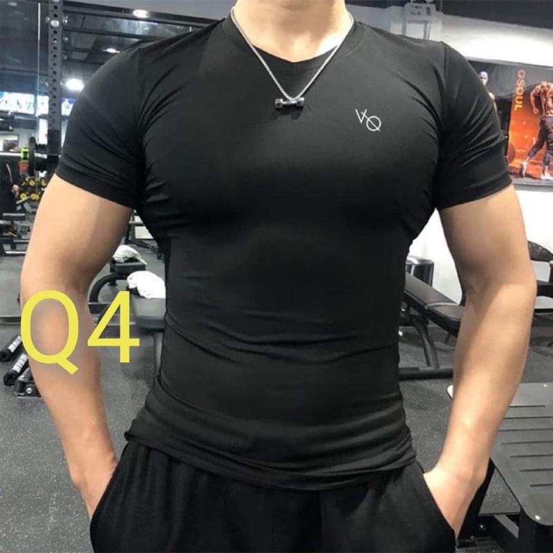 Áo Thun Thể Thao Tập Gym Nam Form Ôm Body Vải Thun Lạnh Co Dãn 4chiều