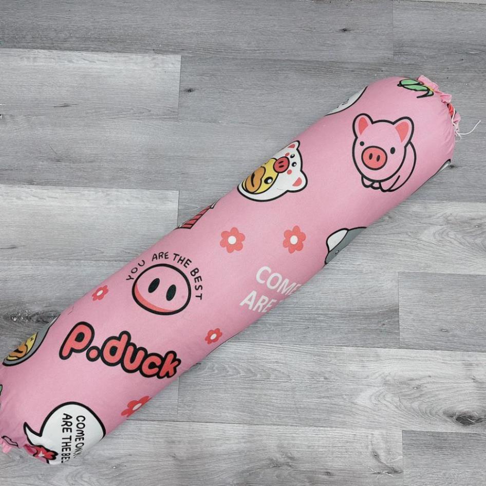 XẢ KHO Vỏ gối ôm Cotton Poly họa tiết không kèm ruột kích thước 35x100