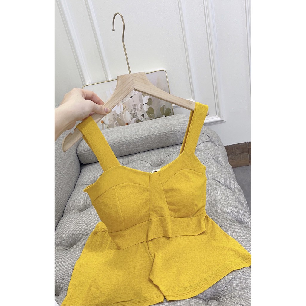 set bikini hai mảnh zara vàng, bikini vàng chanh, đồ bơi zara. bộ đồ bơi | BigBuy360 - bigbuy360.vn