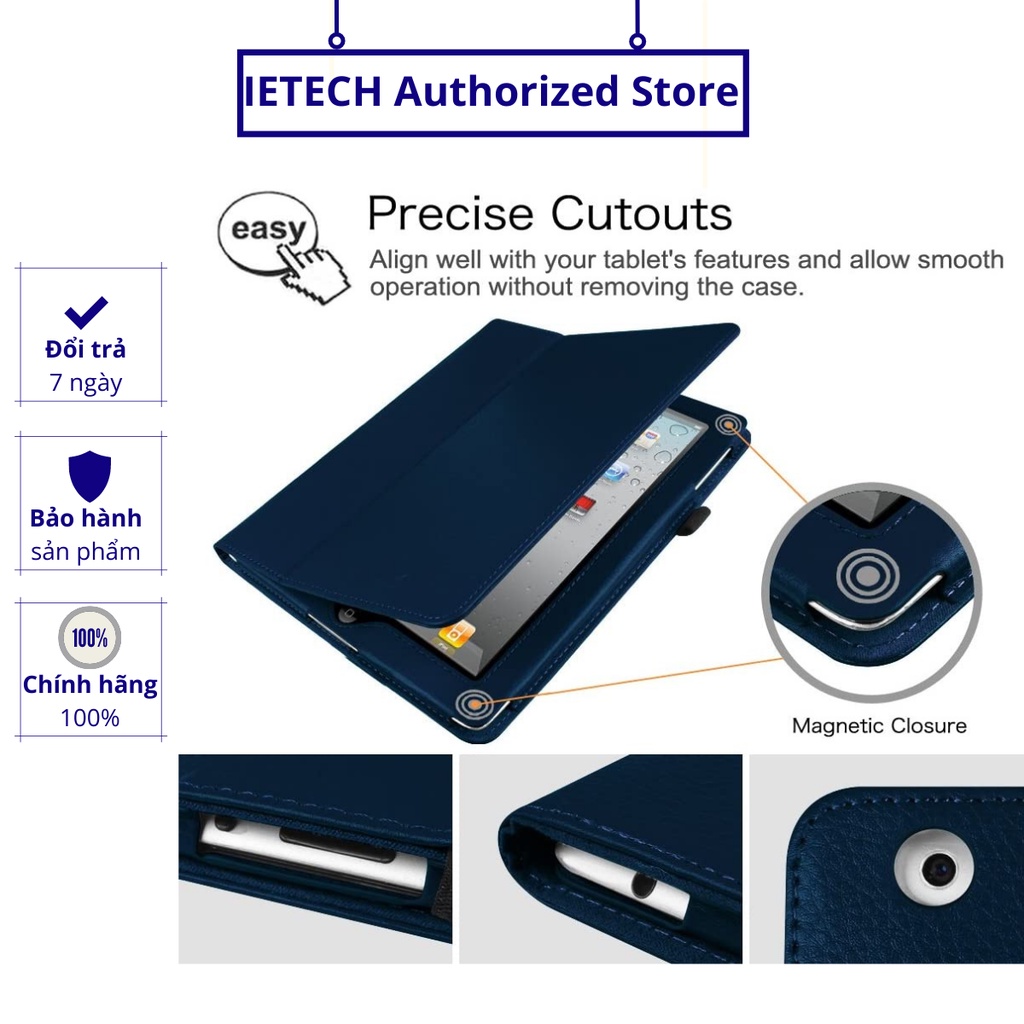Bao da hai góc xoay dành cho iPad Mini 4 thiết kế sang trọng - PKCB
