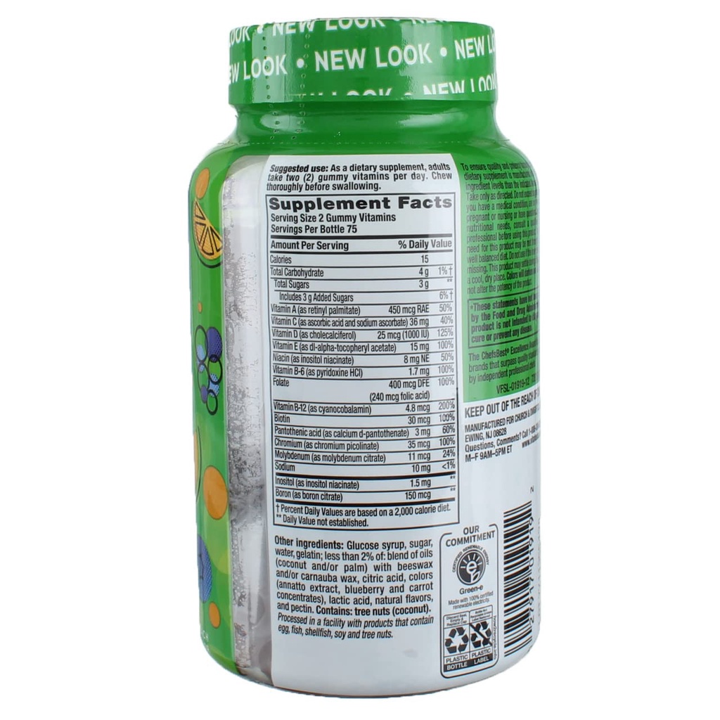 [DATE 06/2022] VITAFUSION MULTIVITES ADULT GUMMIES VITAMIN 150 GUMMIES (150 VIÊN)