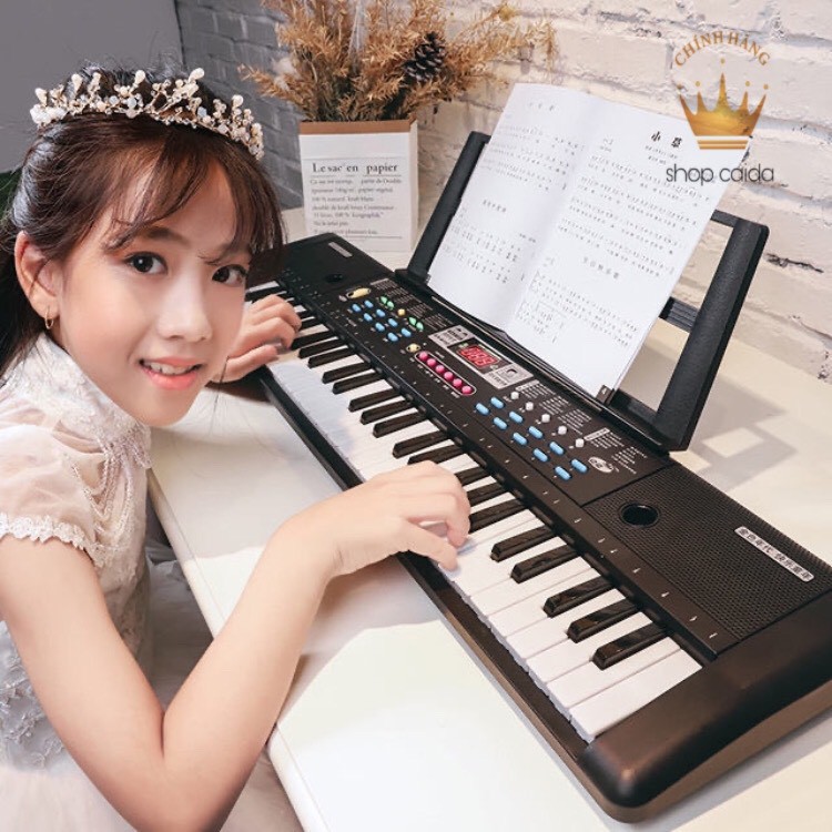 Đàn Piano Đàn Điện Tử 61 Phím Kèm mic Đàn Piano Cho Bé Nhiều Chức Năng - Âm Thanh Hay