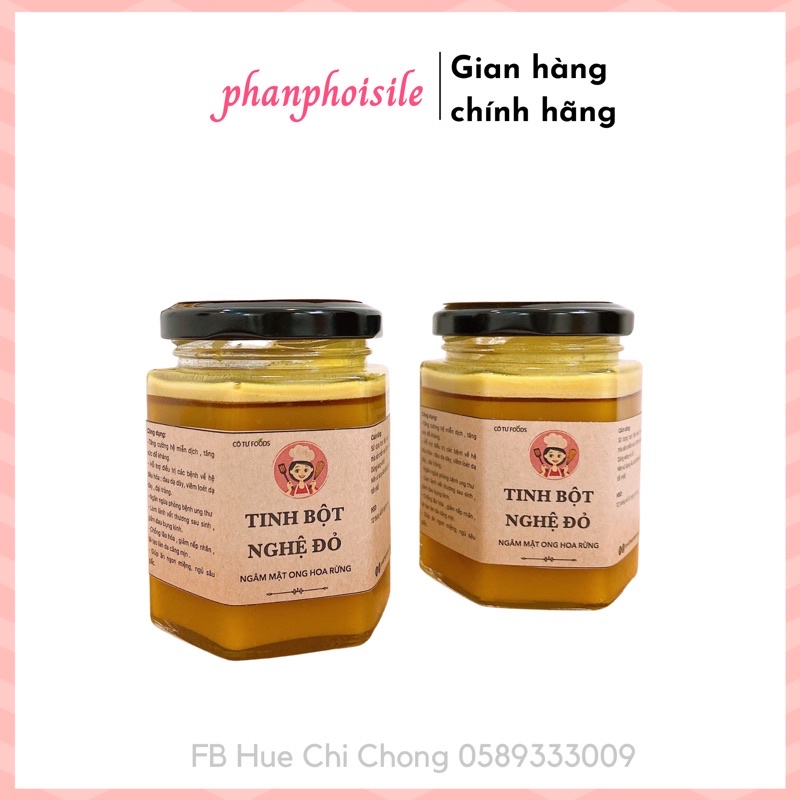 Tinh Bột Nghệ Đỏ ngâm mật ong