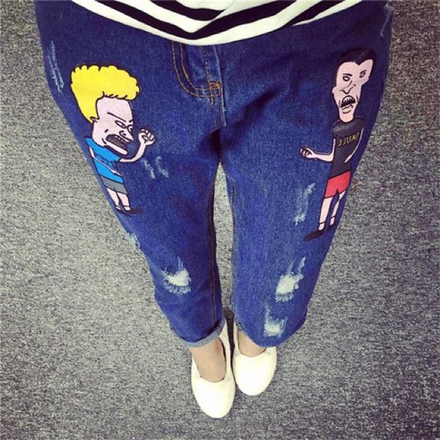 *SALE* QUẦN JEANS HOẠ TIẾT