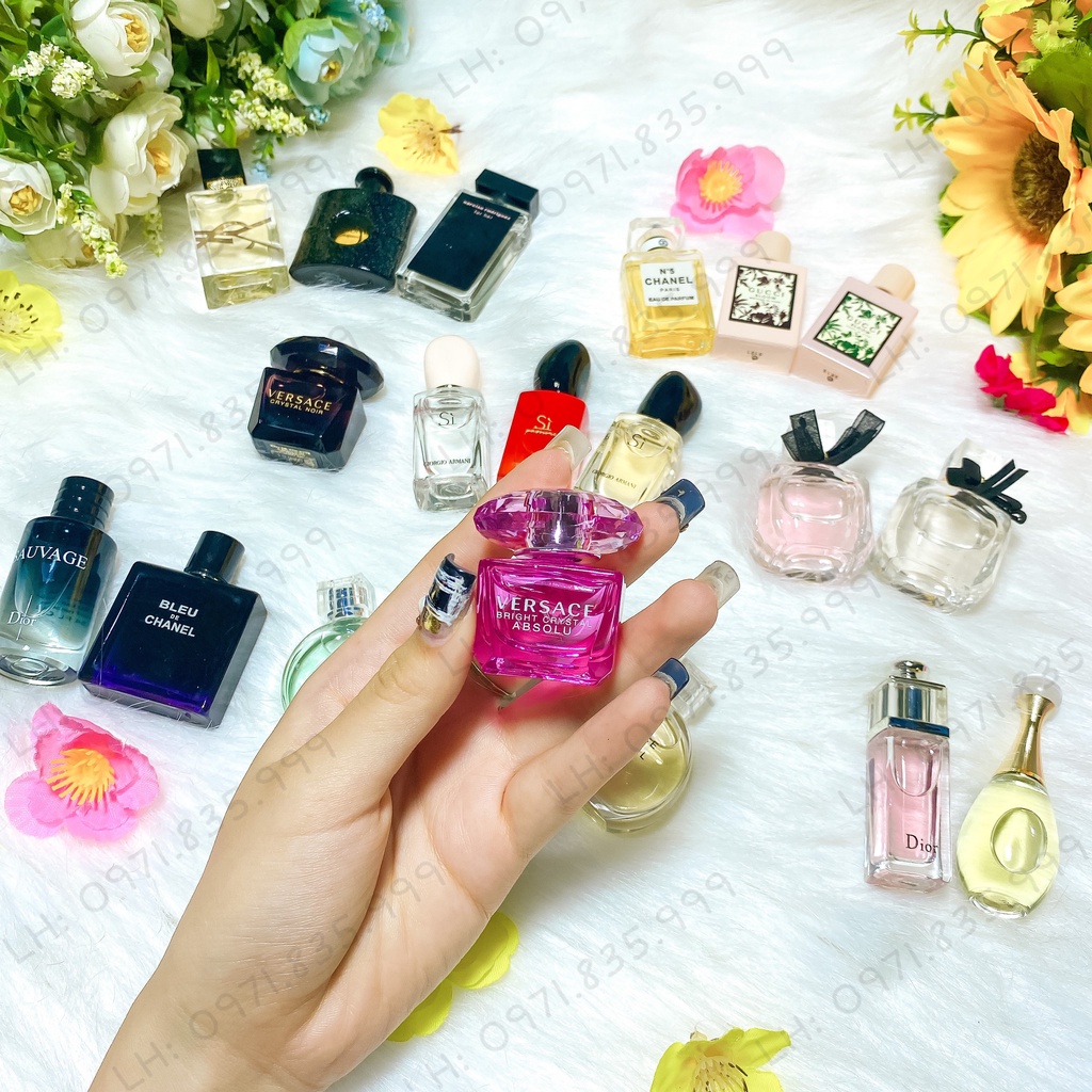 Nước Hoa Versace Nữ, Versace Bright Crystal Mini 5ML, Versace Yellow 5ML, Nước Hoa Mini Nữ Chính Hãng