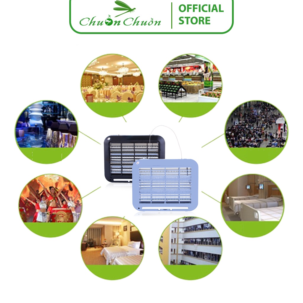Đèn Bắt Muỗi CHUỒN CHUỒN A204 8W diện tích sử dụng dưới 40m2 bắt côn trùng siêu nhạy