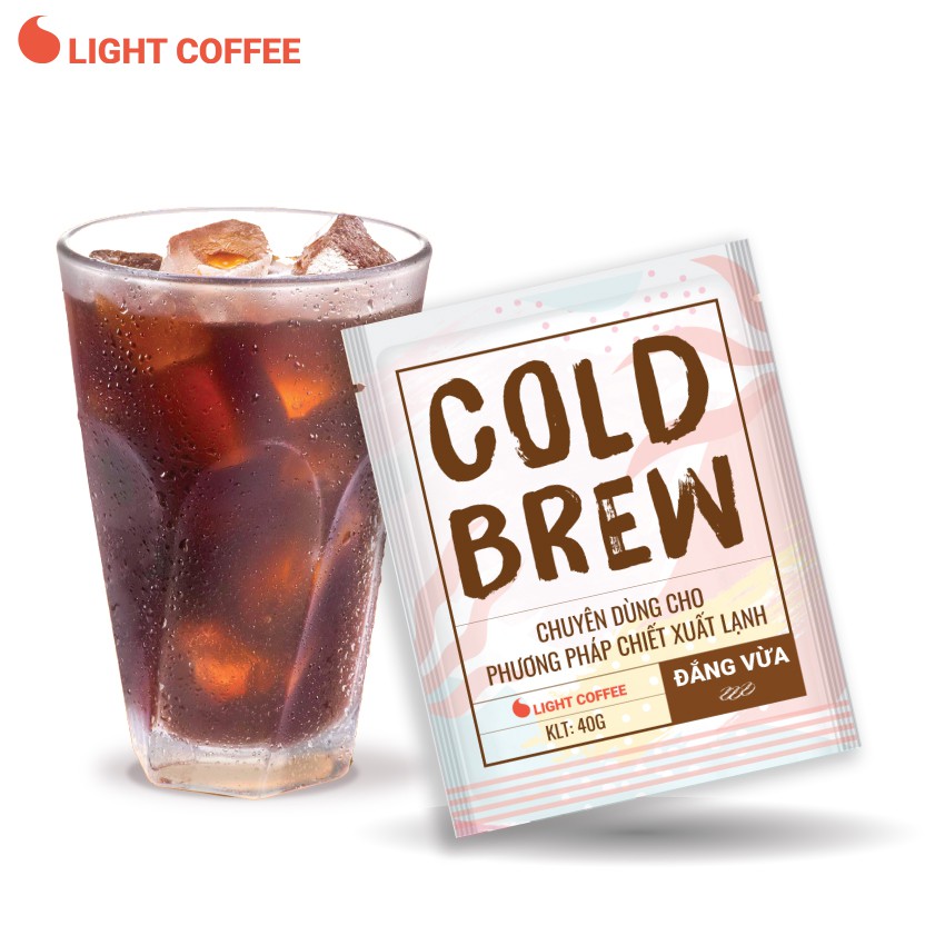 Cà phê pha Cold brew Light Coffee - túi 40gr