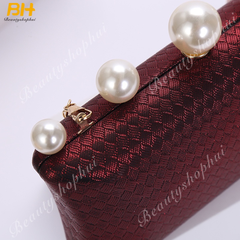 Túi Đeo Chéo Dây Chuỗi Ngọc Trai Thời Trang Mới 2022 Dành Cho Nữ