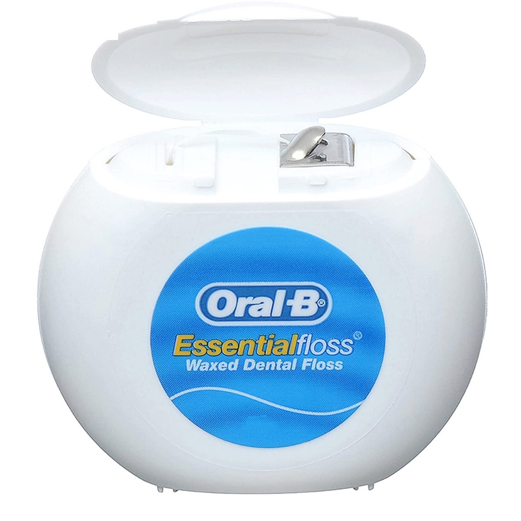 Chỉ Nha Khoa Oral-B Essential Floss 50m - Made In Ireland, Làm Sạch Kẽ Răng, Ngừa Viêm Nha Chu Hiệu Quả