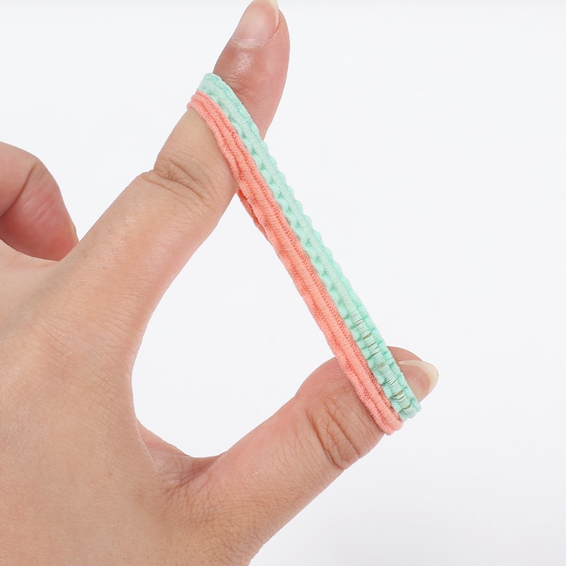 Bộ 5 Dây Buộc Tóc Co Giãn Tốt Màu Sắc Ngọt Ngào Thời Trang Cho Bé Gái