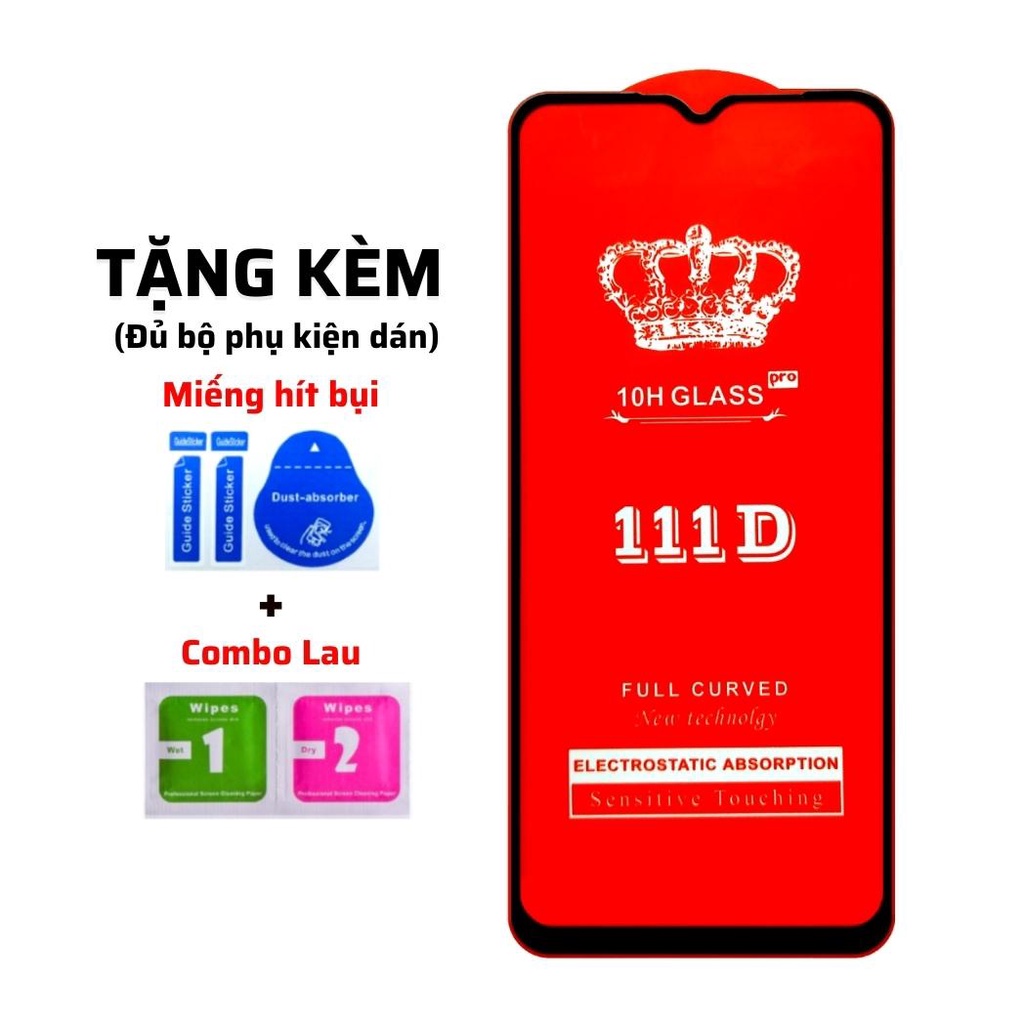 Cường Lực Tecno Spark 6 Go 7 7T 8C Pop 5 LTE Pova Neo - Full màn hình 111D - Độ cứng 10H - Miếng dán màn hình