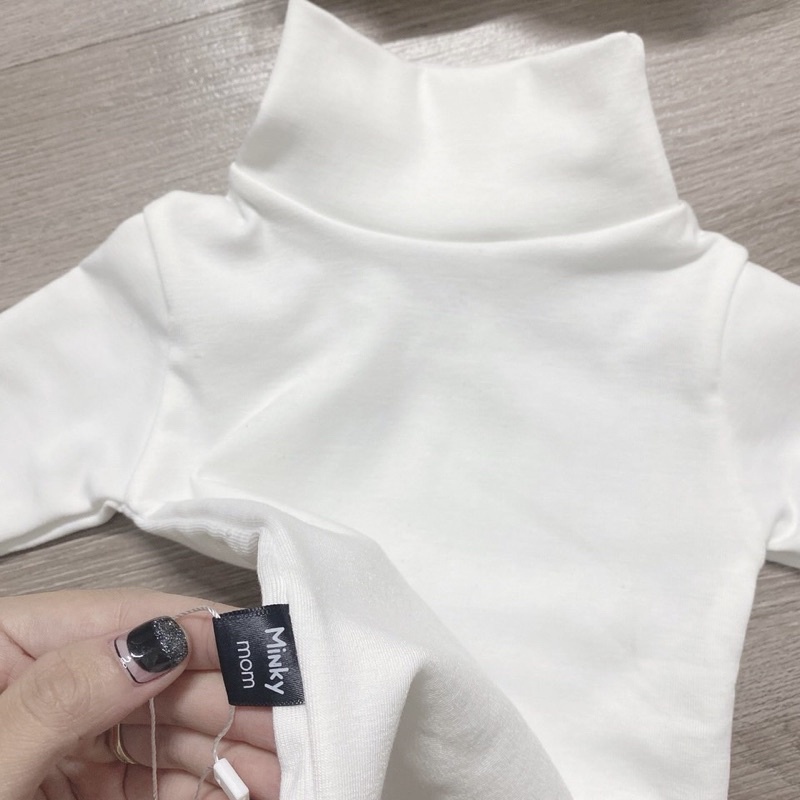 ÁO COTTON LEN CỔ LỌ SIÊU DÀY DẶN CHO BÉ