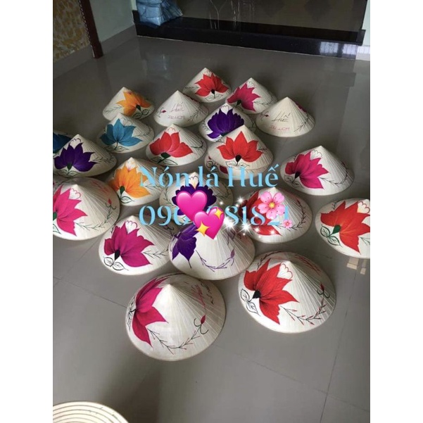 Xưởng nón lá vẽ nón lá thêu hàng đẹp xuất khẩu