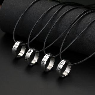 Dây Chuyền Họa Tiết 12 Cung Hoàng Đạo Chất Liệu Thép Titan Không Gỉ