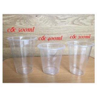 Free Ship 99k 50 cốc nhựa không nắp dùng 1 lần
