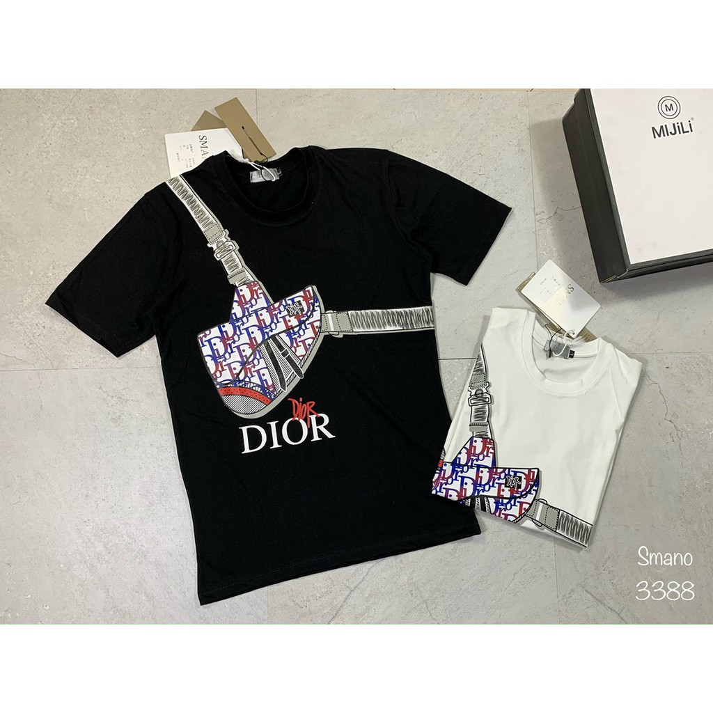 Áo Phông Dior Kết HợpTúi độc đáo, áo phông cotton