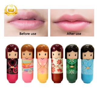 Son dưỡng ẩm chống khô môi thiết kế hình búp bê Nhật Bản dễ thương cho