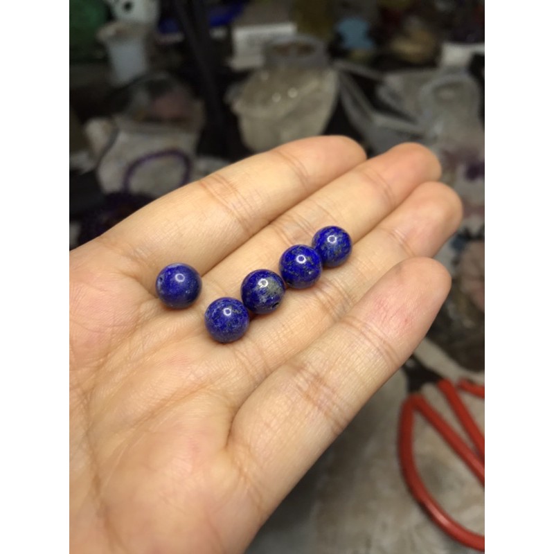 Hạt đá thanh tẩy Lapis  lazuli 8-9mm làm HandMade,DIY