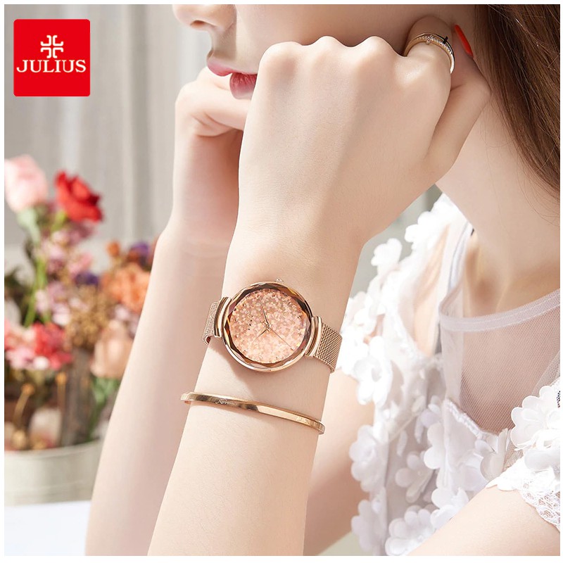 Đồng hồ nữ Julius JA1189 dây thép