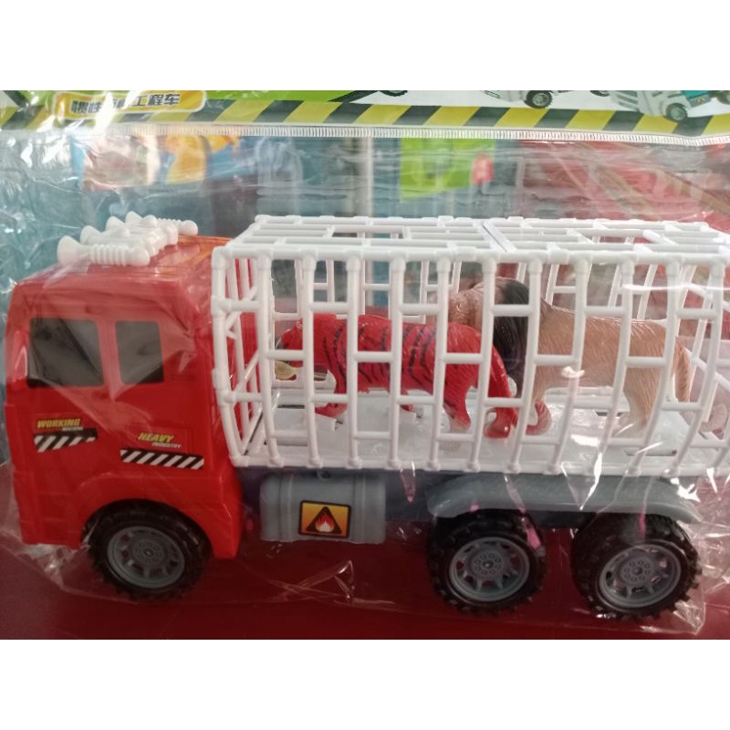 Đồ chơi xe tải chở thú ngộ nghĩnh chạy trớn
