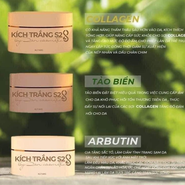 [ Chính hãng ] Bộ 3 hộp Kem Body tam sắc S2 S.O.N (kích trắng toàn thân) | BigBuy360 - bigbuy360.vn