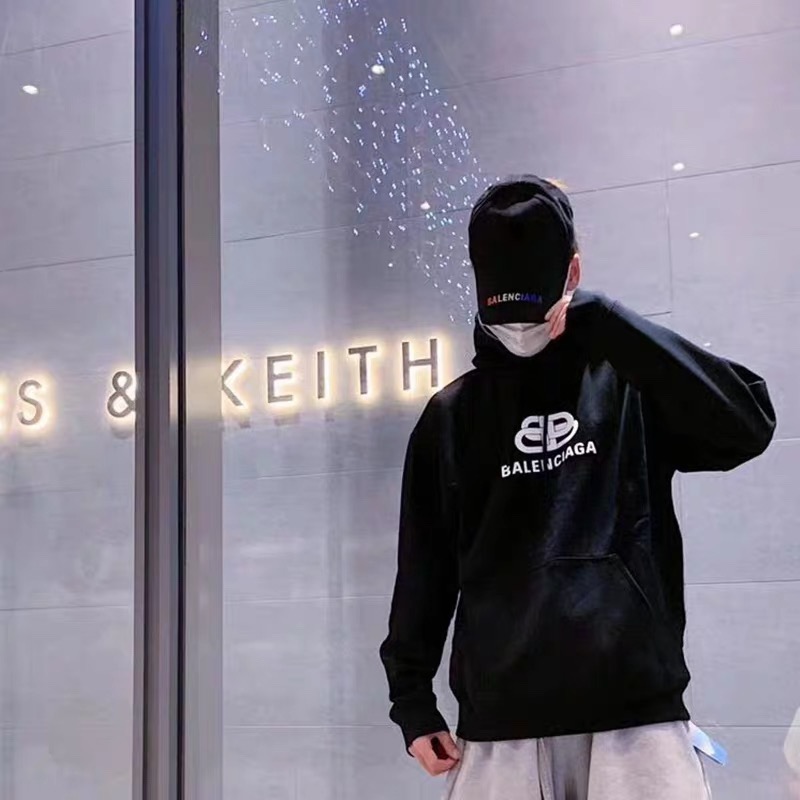 BALENC1AGA men's long-sleeved hooded sweatshirt, cotton fabric with LOGO printed | BigBuy360 - bigbuy360.vn