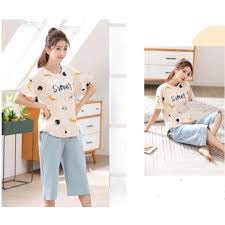 {Mã giảm giá + Hỗ trợ Ship} Đồ bộ nữ SWEET, thun Cotton 100% ,cực mát, size, 42-65kg