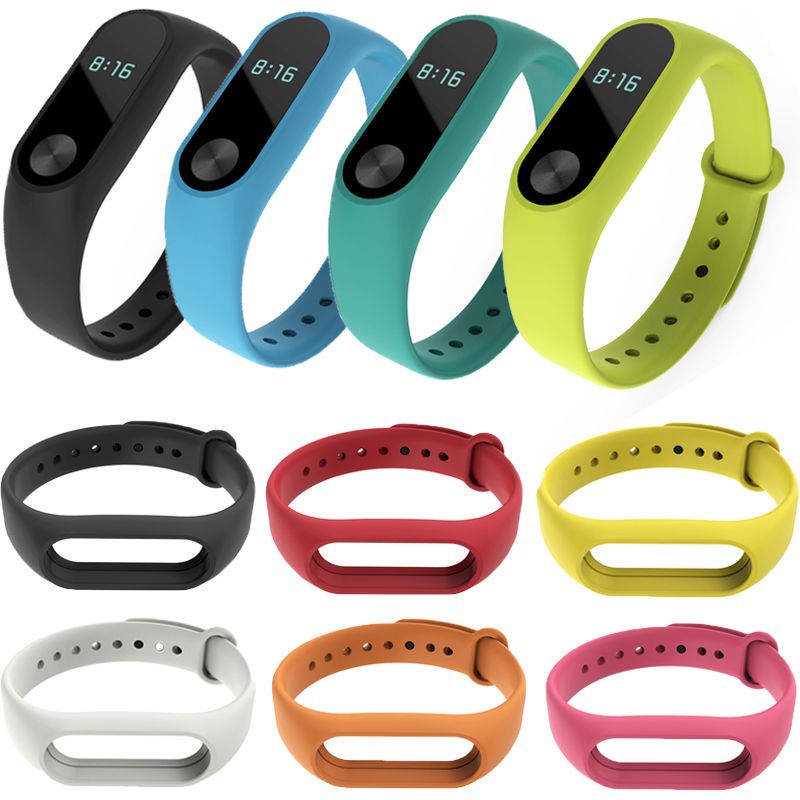 Dây Đeo Silicon Thay Thế Cho Đồng Hồ Thông Minh Xiaomi Mi Band 2