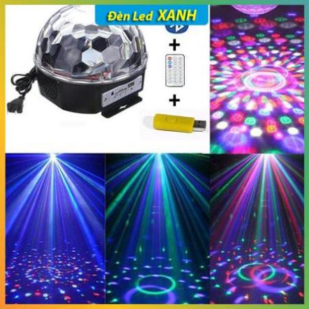 Đèn led, đèn trang trí xoay 7 màu tích hợp cảm ứng nháy theo nhạc dùng cho gia đình, phòng Karaoke, phòng bay...